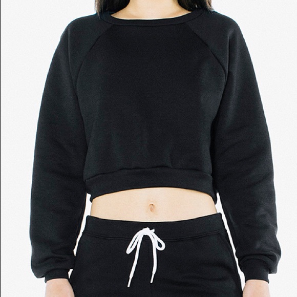 american apparel cropped sweatshirt